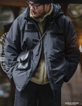 Maden Men Winter Thick Coats Japan Retro Warm Hooded Parkas Windproof Padded Coats Streetwear Cotton Loose Clothing Dropshipping